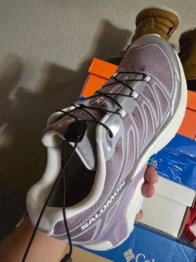 Salomon Women's Lavender and White Athletic Shoe